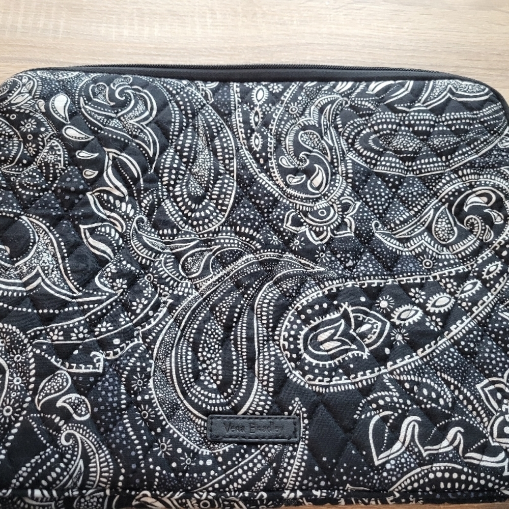 Vera Bradley Black and White Paisley laptop case